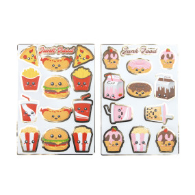 STICKERS JUNK FOOD X 25PCS