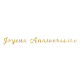 GUIRLANDE LETTRES JOYEUX ANNIVERSAIRE OR