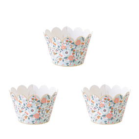 CUPCAKE WRAPPERS FLEURS ET...