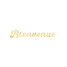 GUIRLANDE LETTRES BIENVENUE OR