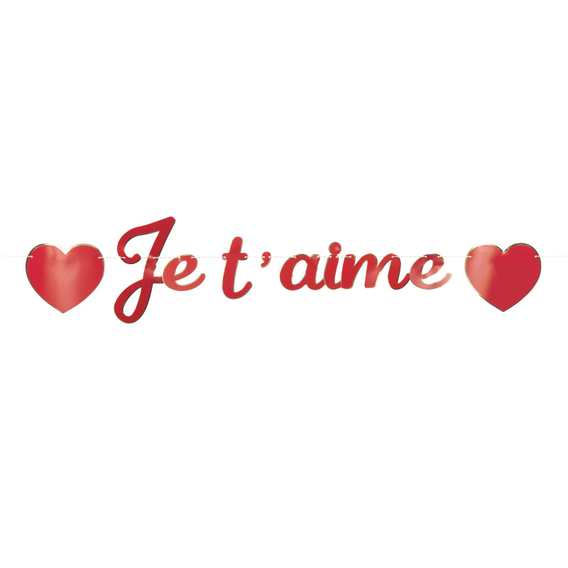 GUIRLANDE LETTRES JE T'AIME 2M