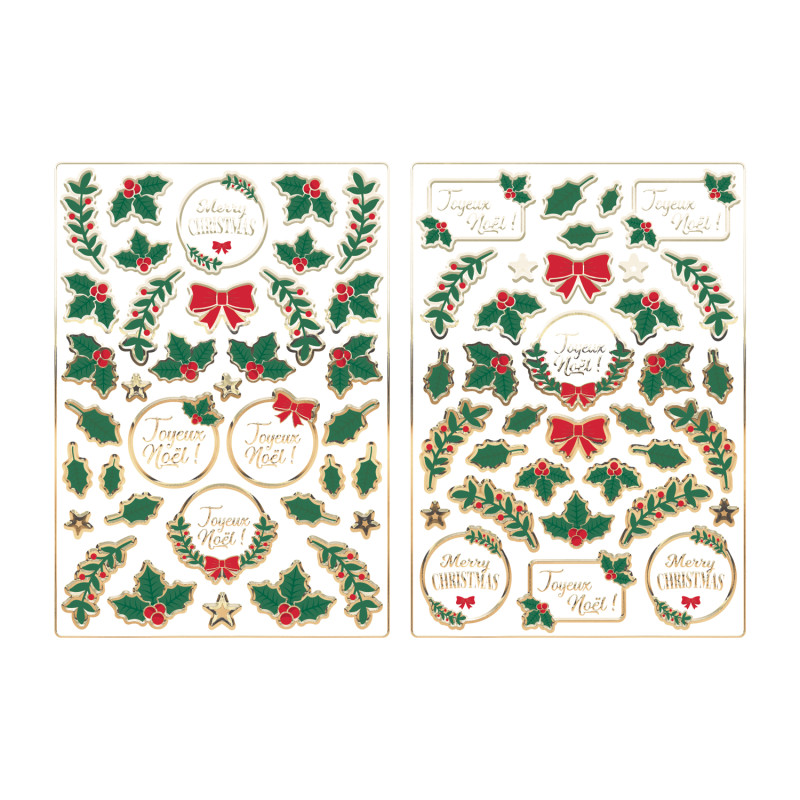 STICKERS HOUX DE NOEL X 70PCS