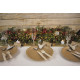 ASSIETTES FESTONNEES 23CM KRAFT ET OR X 8 gg