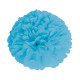 POMPON SATIN 15CM BLEU GLACIER