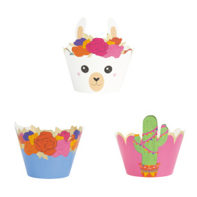 CUPCAKE WRAPPERS BABY LAMA X6