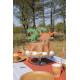 SET DE 6 DECORATIONS DINO POUR GATEAUX