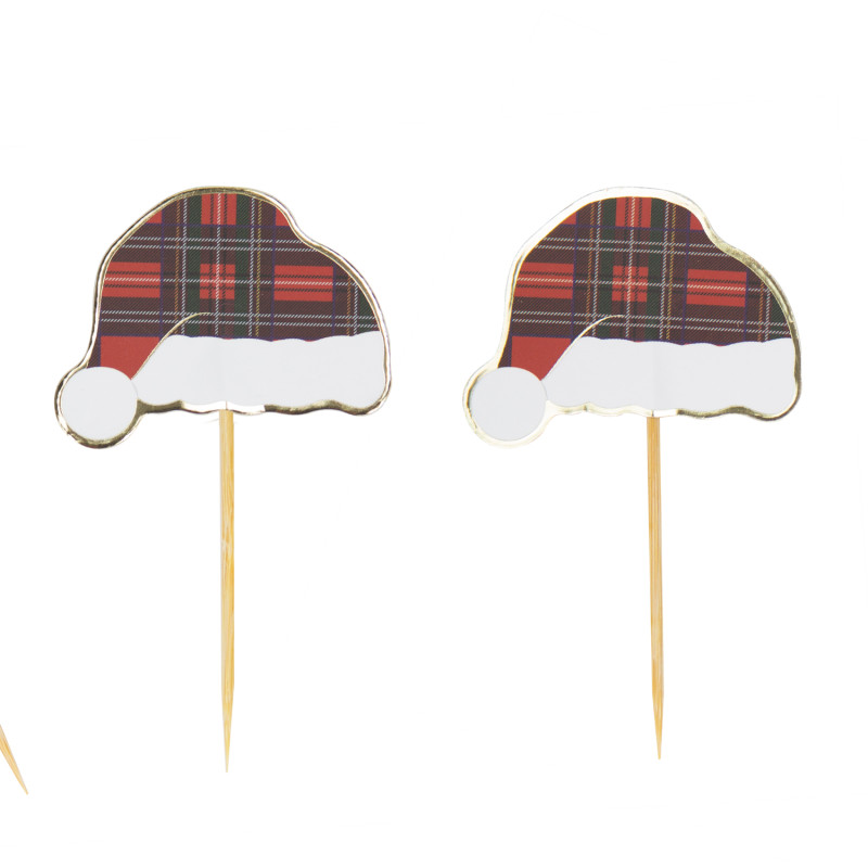 PICS A COCKTAIL BONNET TARTAN X 10PCS