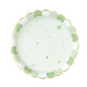 ASSIETTES FESTONNEES 23CM VERT PASTEL X 8