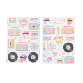 STICKERS 90'S PARTY X 100PCS