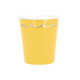 GOBELETS FESTONNES 200ML JAUNE CURRY ET OR X 8