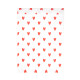 POCHETTES PAPIER PETITS COEURS ROUGES X 8PCS