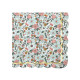 SERVIETTES FESTONNEES 33X33CM FLEURS ET OR X 16