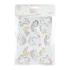 STICKERS BABY LICORNE X 25PCS