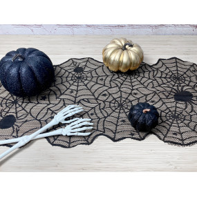 CHEMIN DE TABLE DENTELLE HALLOWEEN 41x178CM