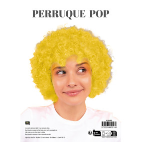 PERRUQUE POP JAUNE