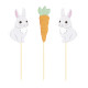 SET DE 3 CAKE TOPPERS LAPINOU