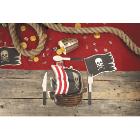 ASSIETTES BATEAU PIRATE 23CM X 8