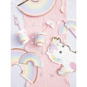 ASSIETTES BABY LICORNE 25CM X 8