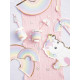 ASSIETTES BABY LICORNE 25CM X 8