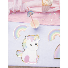 ASSIETTES BABY LICORNE 25CM X 8