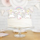 SET DE 6 DECORATIONS BABY LICORNE POUR GATEAUX