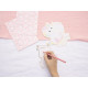 SET DE 8 INVITATIONS BABY LICORNE