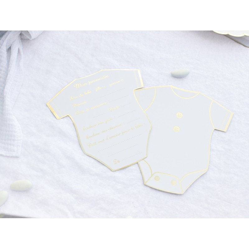 Kit 20 Cartes Pronostic Baby Shower – Jeu De Prédiction Fille Ou Garçon | Cadeau Fête Naissance