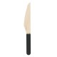 PETITS COUTEAUX EN BOIS NOIRS X 8