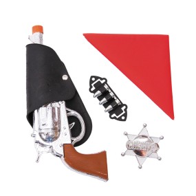 33359-set cowboy - enfant - pistolet - bandana - étoile - étui