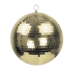 3330930G - boule disco dorée 30cm de diamètre