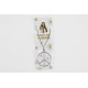 PENDENTIF HIPPIE ARGENTE 6.5CM