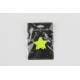 BOUCLES D'OREILLES NEON STAR X2 JAUNE