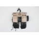 DOUBLE HOLSTER SIMILI CUIR NOIR ADULTE