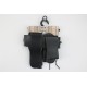 DOUBLE HOLSTER SIMILI CUIR NOIR ADULTE