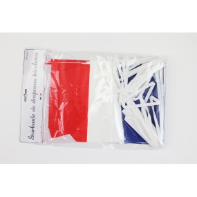 GUIRLANDE DRAPEAUX TRICOLORE 10M