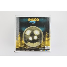 BOULE DISCO GOLD 20CM
