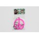 PENDENTIF HIPPIE ROSE FLUO 8.5 CM