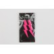BOUCLES D'OREILLES NEON FLASH X2 ROSE