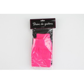 GUETRE X2 ROSES FLUO