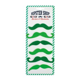 865533 lot de 6 moustaches vertes pour la St Patrick