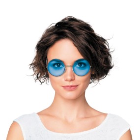 LUNETTES HIPPY BLEUES XL