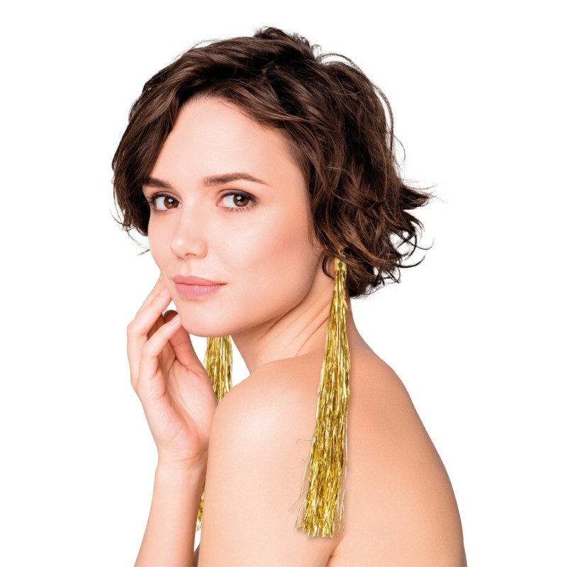BOUCLE D'OREILLE LAMETTA X2 GOLD