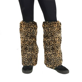 GUETRES FOURRURE X2 LEOPARD