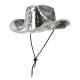 CHAPEAU COWBOY DISCO ARGENT