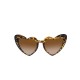 LUNETTES VINTAGE COEUR LEOPARD