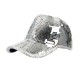 CASQUETTE BOULE DISCO ARGENT
