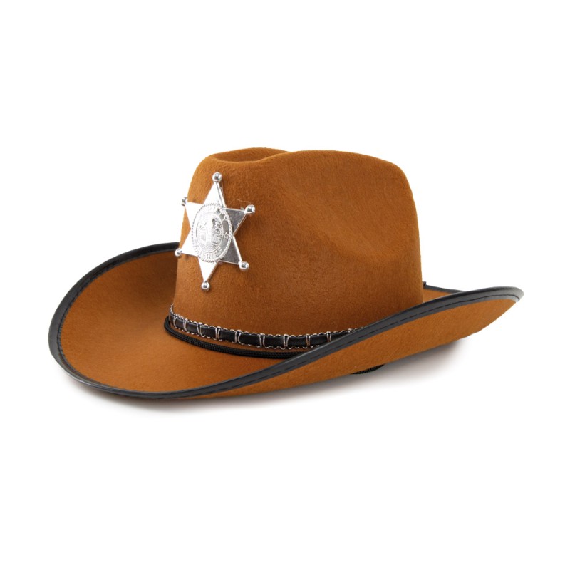CHAPEAU COWBOY SHERIFF MARRON