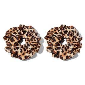 LOT DE 2 CHOUCHOUS LEOPARD