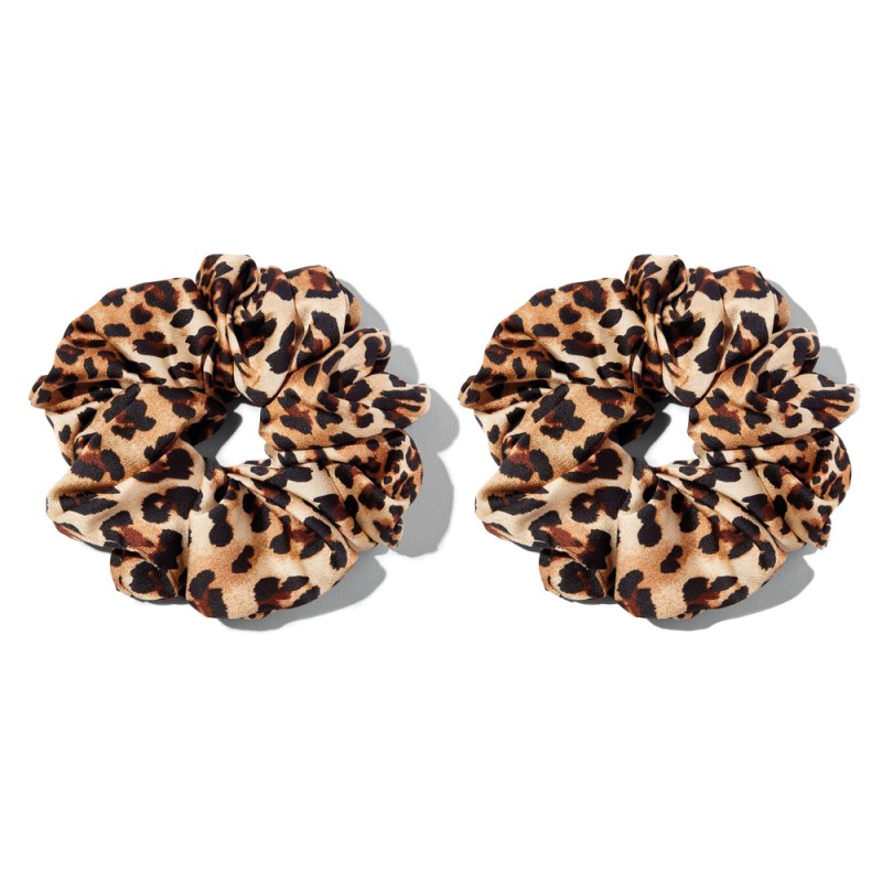 LOT DE 2 CHOUCHOUS LEOPARD