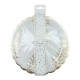 ASSIETTES FESTONNEES 23CM FOUGERE WHITE X 8